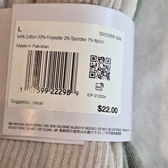 Nike Everyday Plus CushionedTraining Crew Socks (3 Pairs) DriFit Large NEW - Picture 6 of 7
